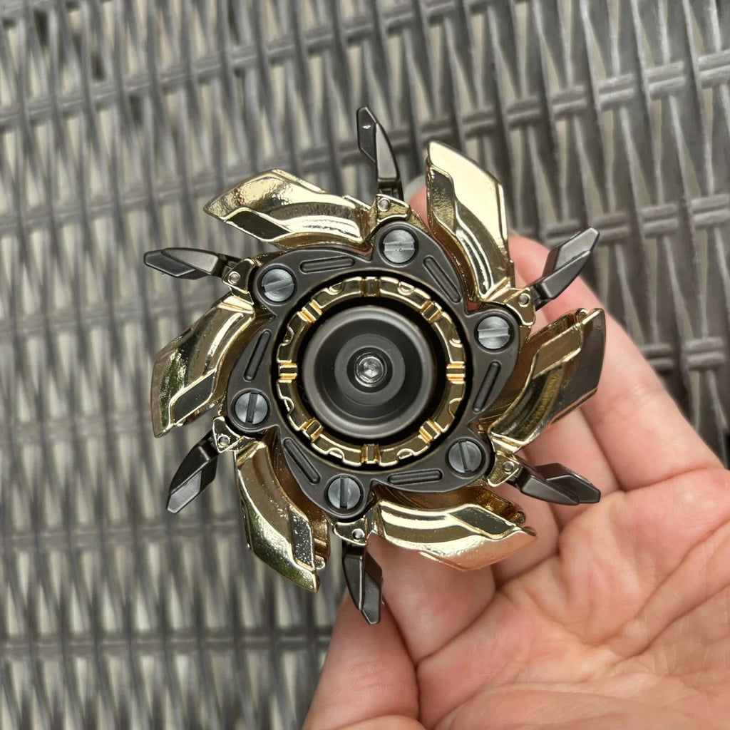 WarpFang Mecha Fidget Spinner | Stainless Steel EDC Stress Relief Toy