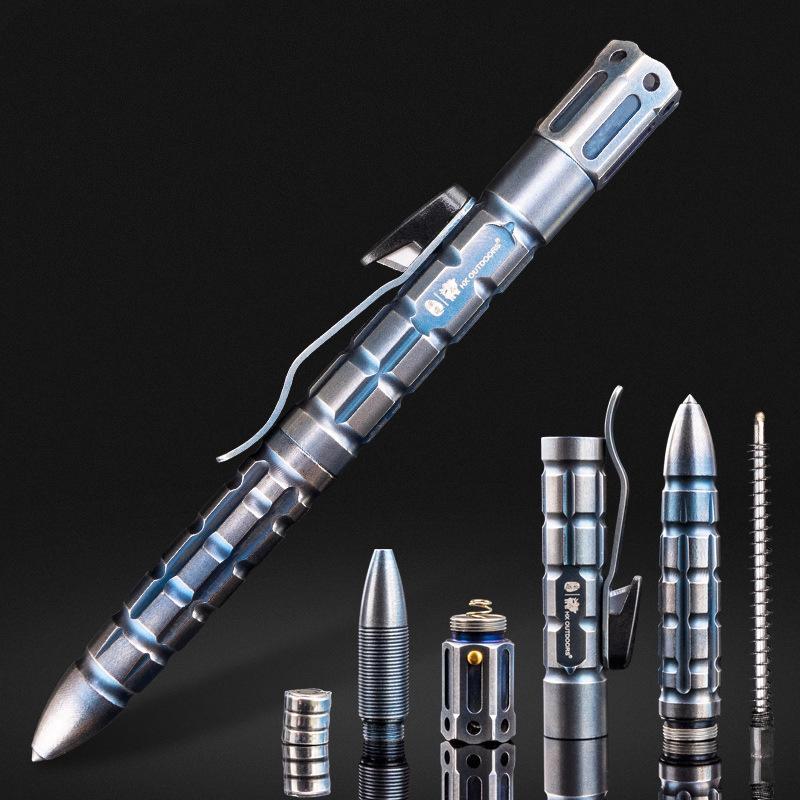 Samurai Armor Tactical Pen Flashlight - Multi-Function EDC Tool