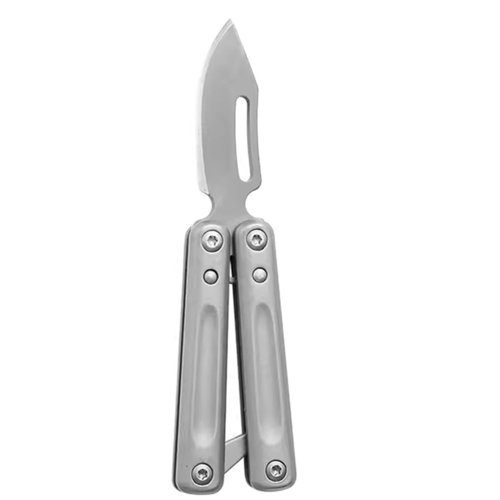 PicoBlade Mini Butterfly Keychain Knife - Stainless Steel EDC