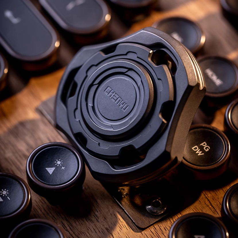 Titanium Compound Gyro Fidget Spinner - Multi-Axis Linkage Modular EDC Stress Relief