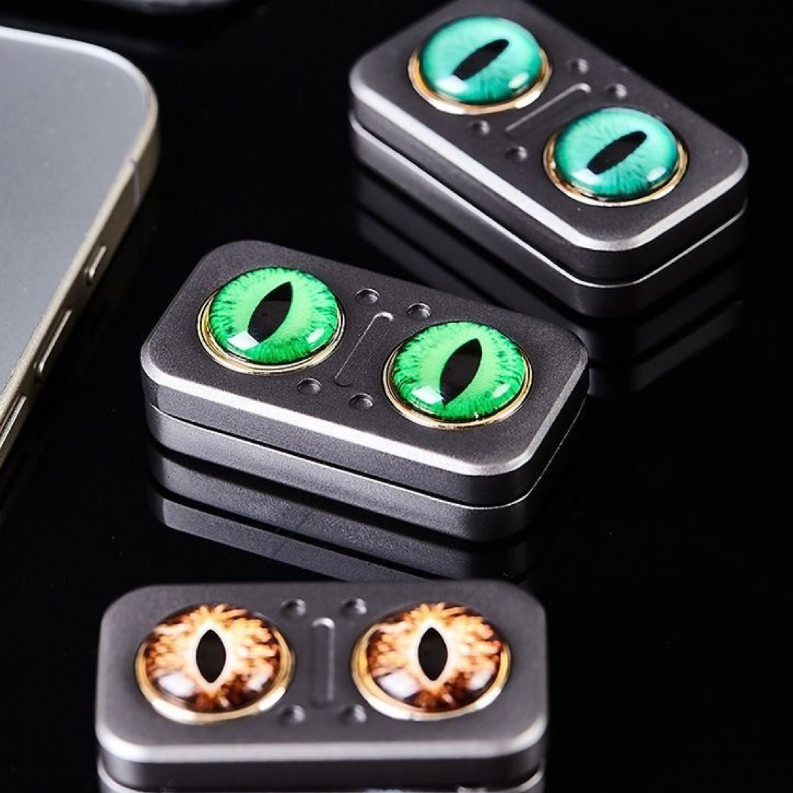 Owl Fidget Coin Titanium Magnetic Spinner - 360° Stress Relief EDC