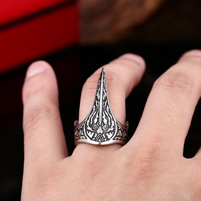 Claw 316L Stainless Steel Self Defense Ring - Punk Style