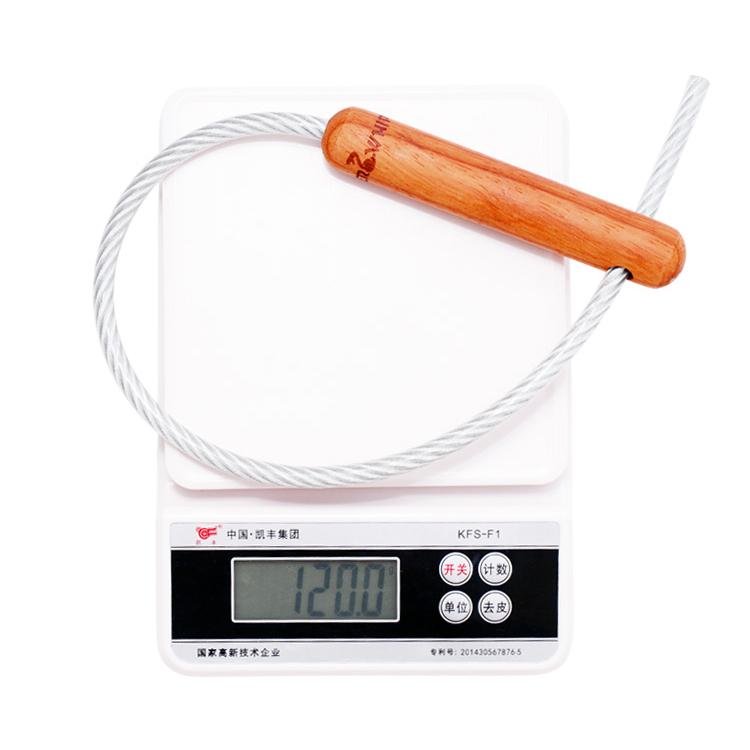 60cm Tactical Self Defense Whip - Wooden Handle Steel Cable