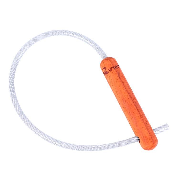 60cm Tactical Self Defense Whip - Wooden Handle Steel Cable