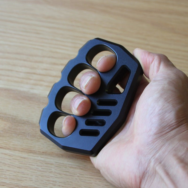 Aluminum Alloy Four Finger Knuckles - 15mm Ultra-Thick Black Oxide