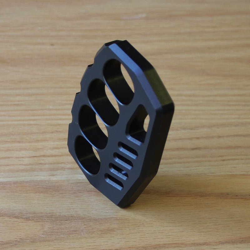 Aluminum Alloy Four Finger Knuckles - 15mm Ultra-Thick Black Oxide
