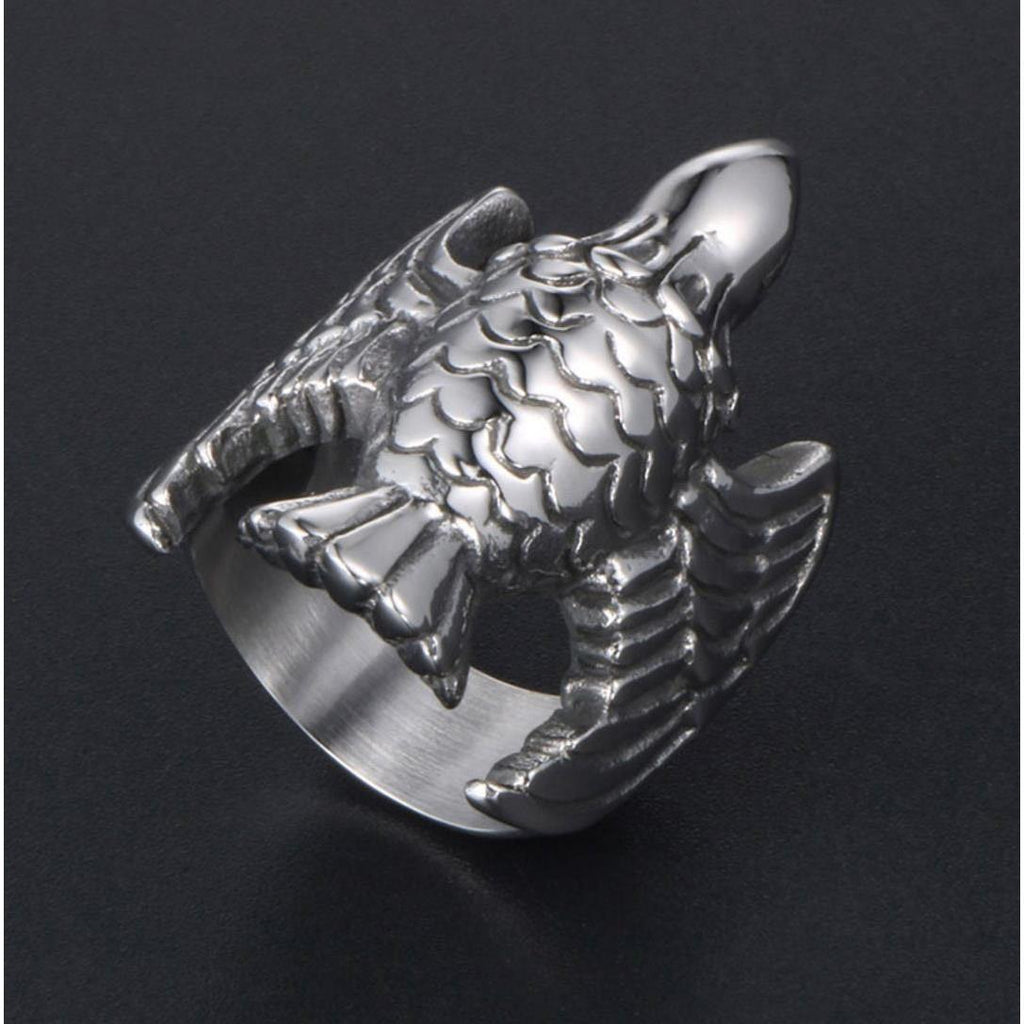 Silver Eagle 316L Stainless Steel Self Defense Ring