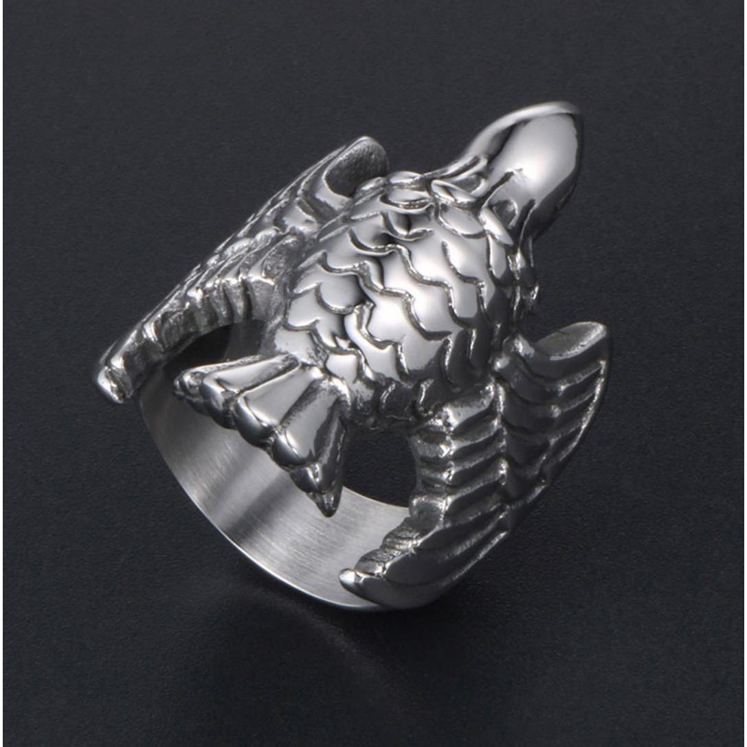 Silver Eagle 316L Stainless Steel Self Defense Ring