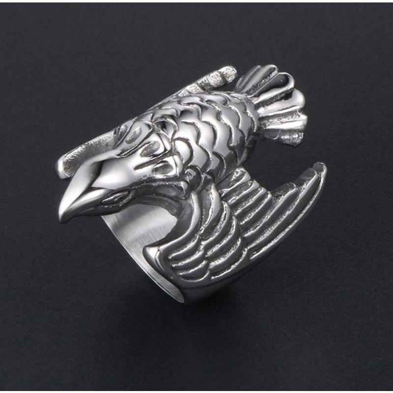 Silver Eagle 316L Stainless Steel Self Defense Ring