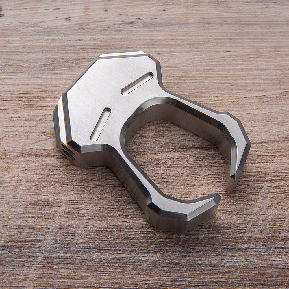 304 Stainless Steel Tuning Fork Single EDC Knuckle - Musical Self Defense Ring