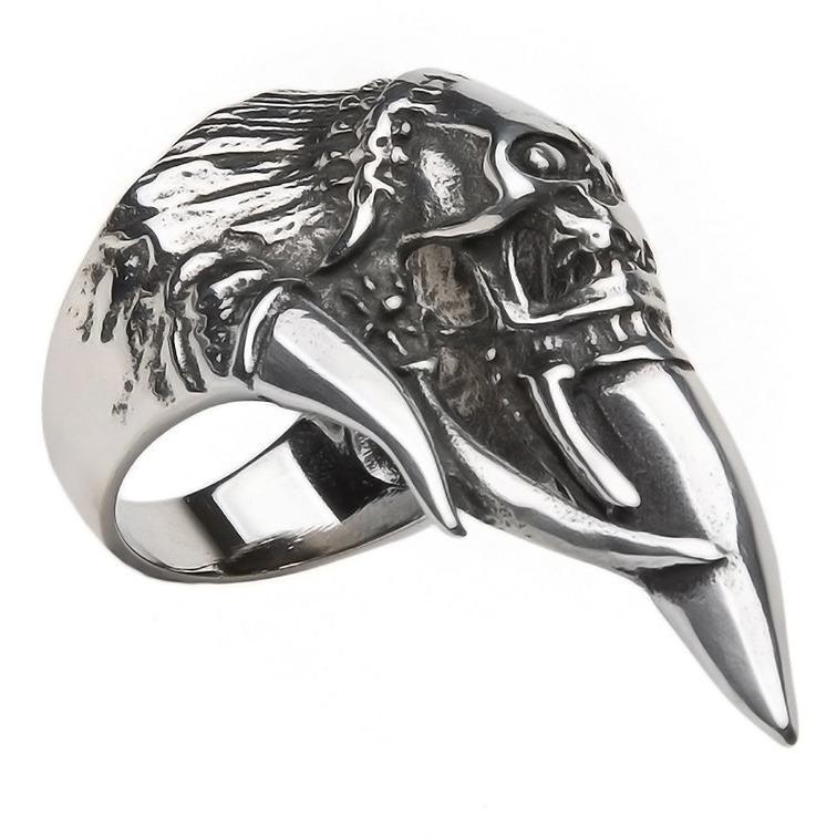 Skull & Olecranon 316L Stainless Steel Self Defense Ring