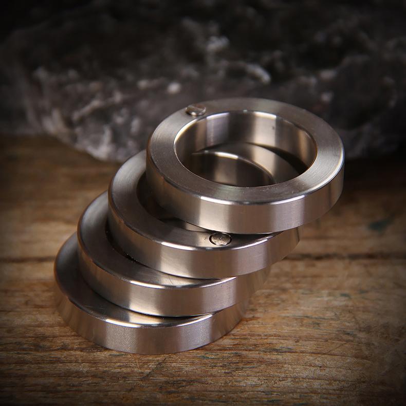 Metal Rings Knuckles Folding Brass Knuckles Ring 50g | Transformable 440C Steel EDC Jewelry ...
