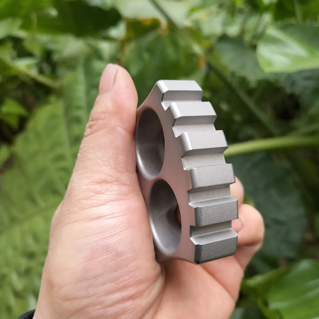 Tactical Knuckles – Skull Two Finger 304 Stainless Steel 200g Heavy EDC