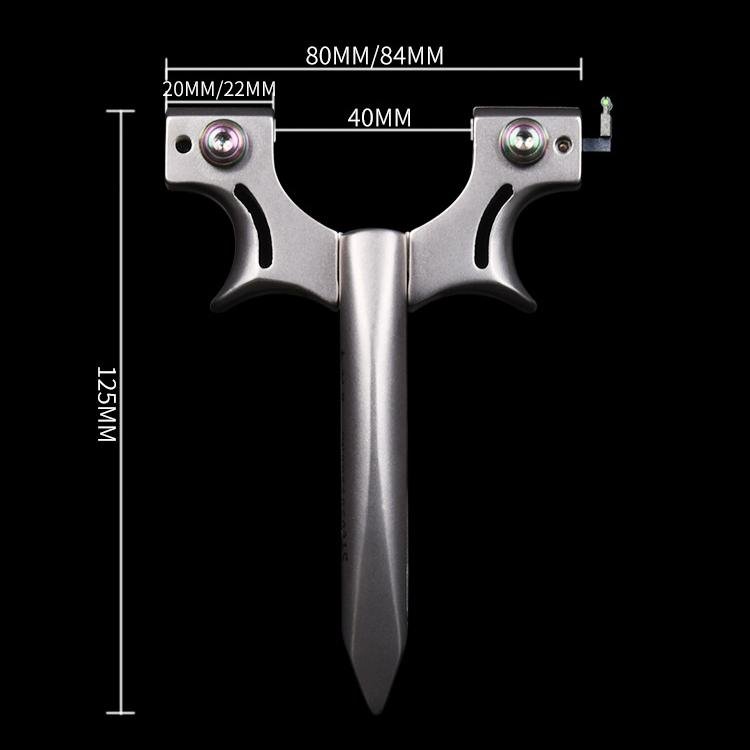 404C Stainless Steel Spiked Ring Slingshot - 3-in-1 EDC Multi-Tool