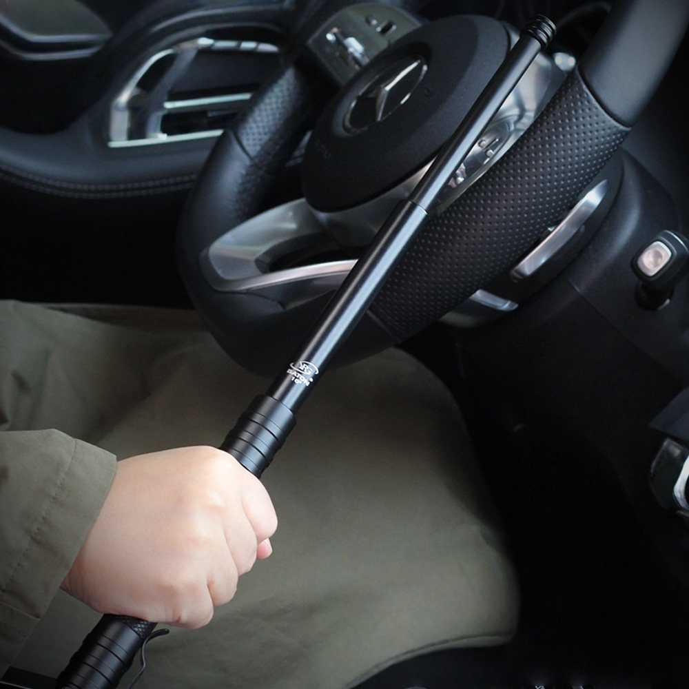 Telescopic Self-Defense Baton - 3-Section Extendable Tactical EDC Carry Tool