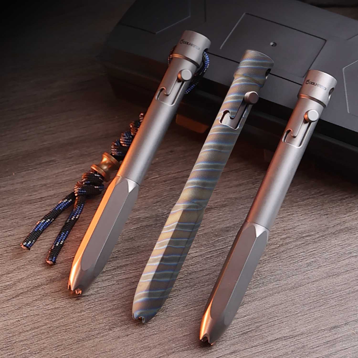 Titanium Bolt-Action Tactical Pen - Heavy-Duty EDC Writing & Self-Defense Tool