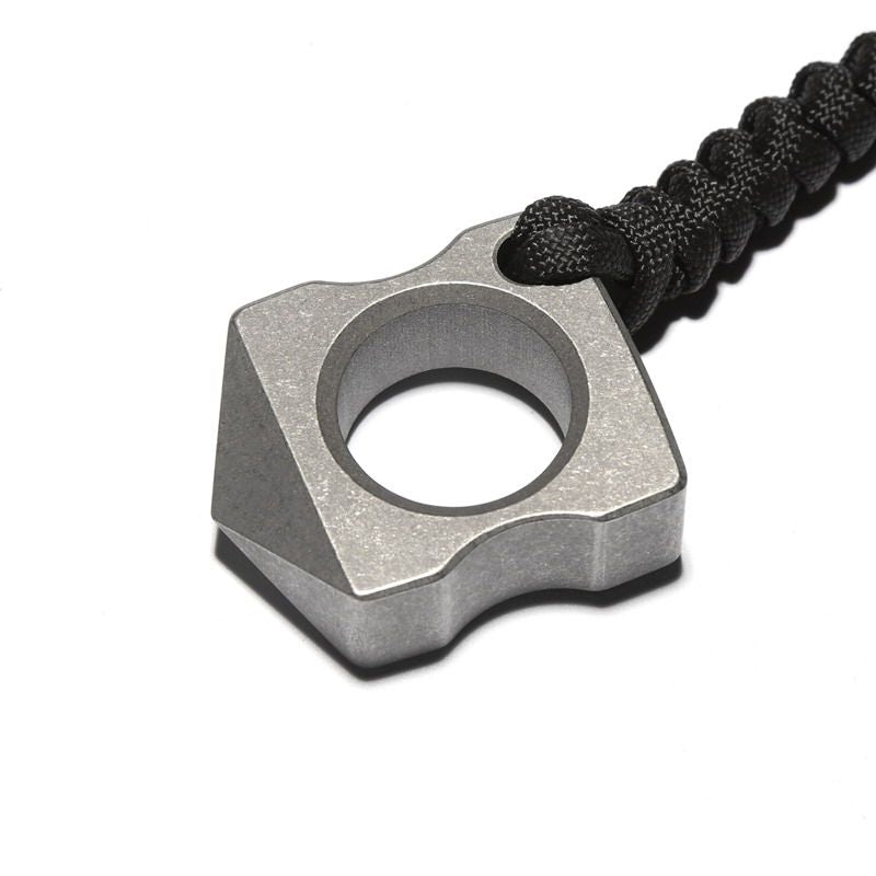 Titanium Defense Ring - Two-Finger Window Breaker EDC Self-Defense Emergency Tool