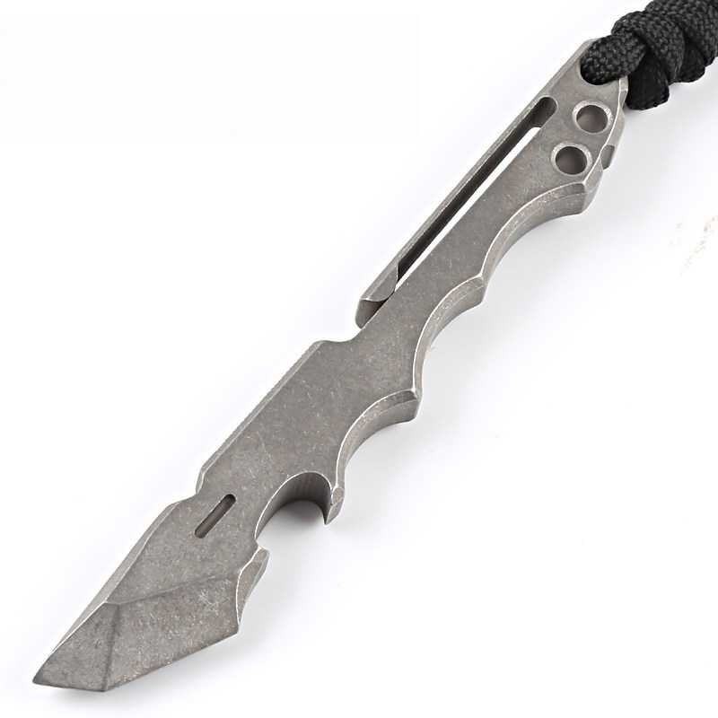 Titanium Mini Pry Bar - Multi-Function EDC Tool Bottle Opener & Self-Defense Carry
