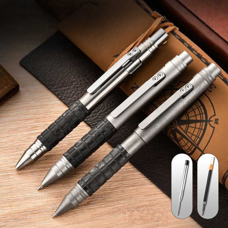 Titanium Tactical Pen - Multi-Function EDC Writing & Self-Defense Tool