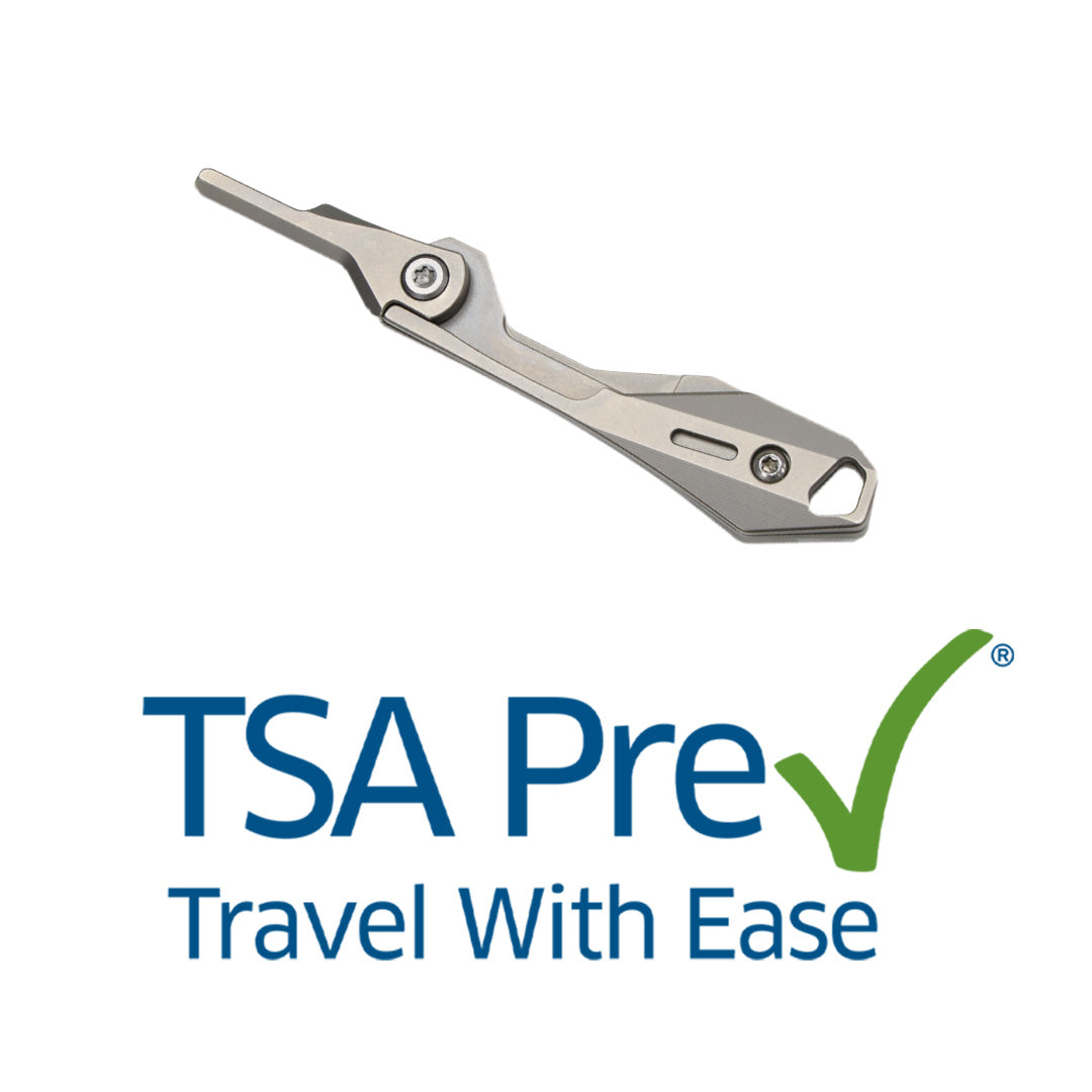Titanium Scalpel Knife GR5 Micro Folding Replaceable Blade EDC TSA Compliant Travel