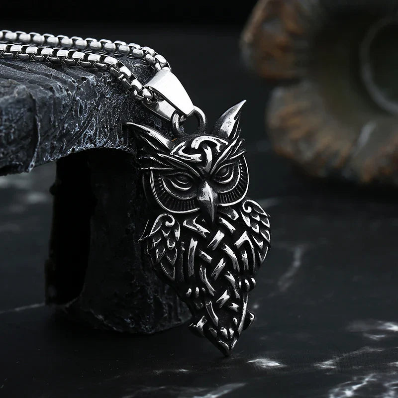 Owl Necklace – Majestic Pendant Gothic Punk Dark Statement