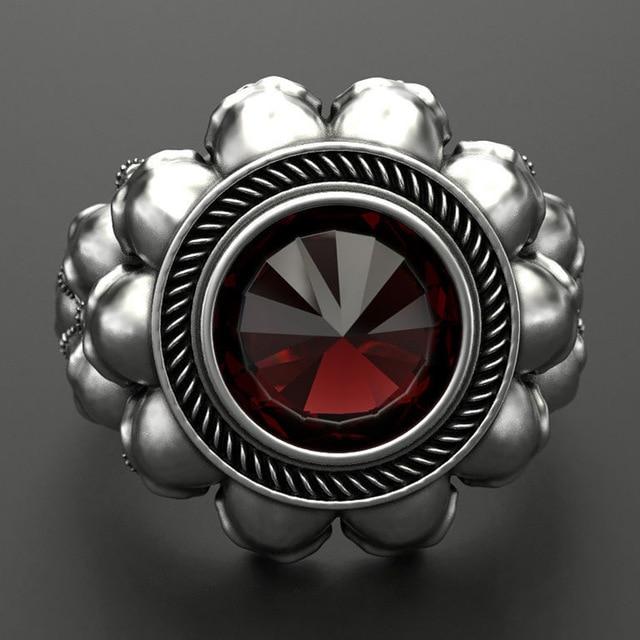 Skull Ring – Aneka Crystal Zircon Gothic Punk Biker Statement