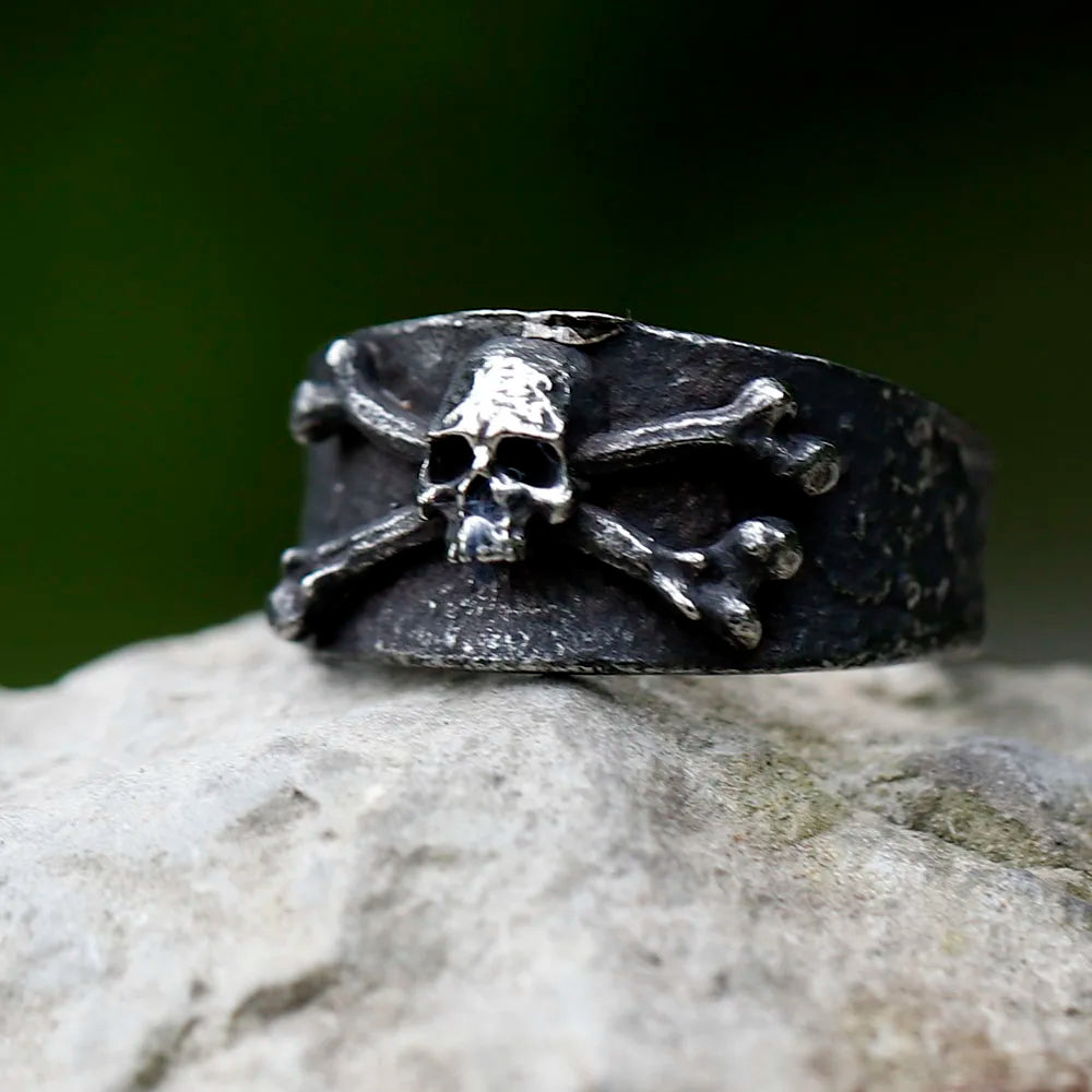 Viking Ring – Toxic Skull Poison Punk Gothic Biker Statement