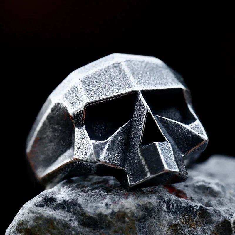 Skeleton Ring – Dark Mech Robotic Skull Gothic Hip Hop Biker Statement Ring