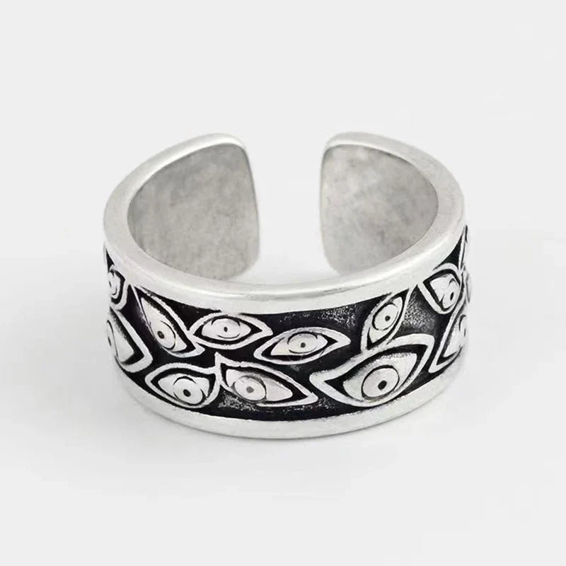 Evil Eye Ring – Devil Gothic Punk Vintage Retro Statement