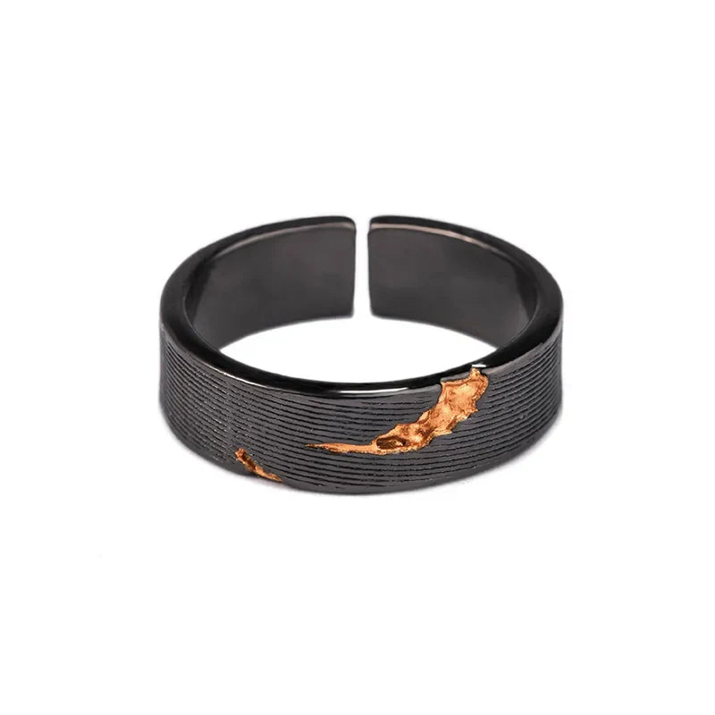 Viking Ring – Dark Storm Lightning Gothic Punk Adjustable Statement Ring