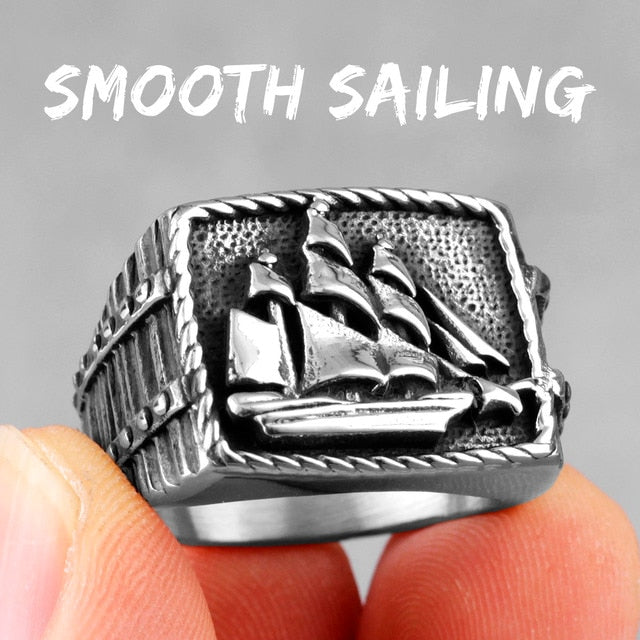 Statement Ring – Starboard Smooth Sailing Gothic Punk Biker