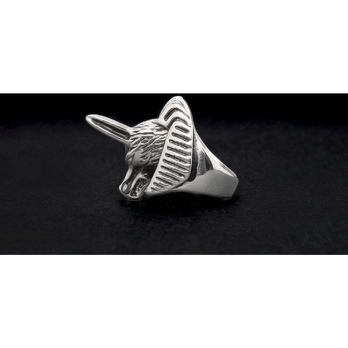Wolf Head 316L Stainless Steel Self Defense Ring